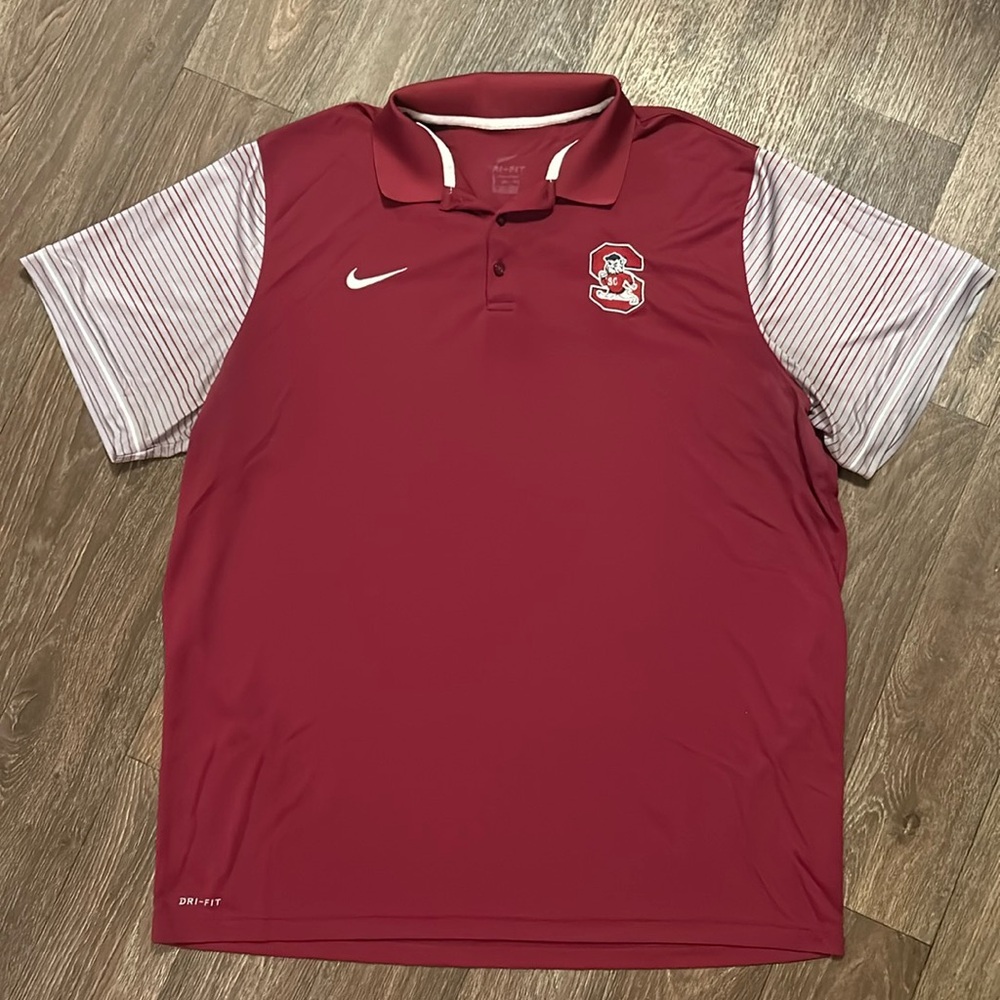 Nike SC State Football Dri-Fit Coaches Polo